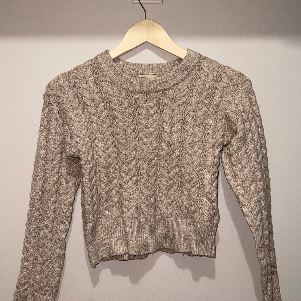 Ashley By 26 International Cream Crew Neck Sweater